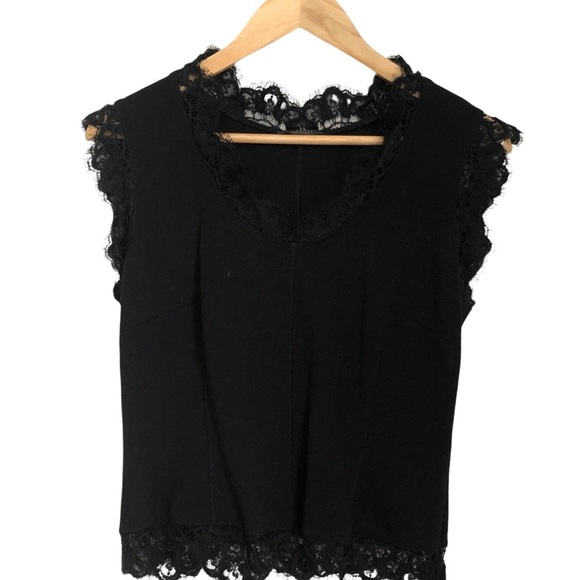 Amuleti vintage lace trim wool Blouse - Picture 10 of 16